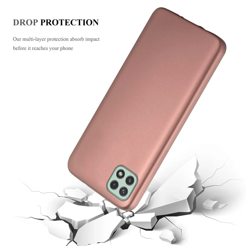 Cadorabo Hülle kompatibel mit Samsung Galaxy A22 5G Schutzhülle aus flexiblem TPU Silikon