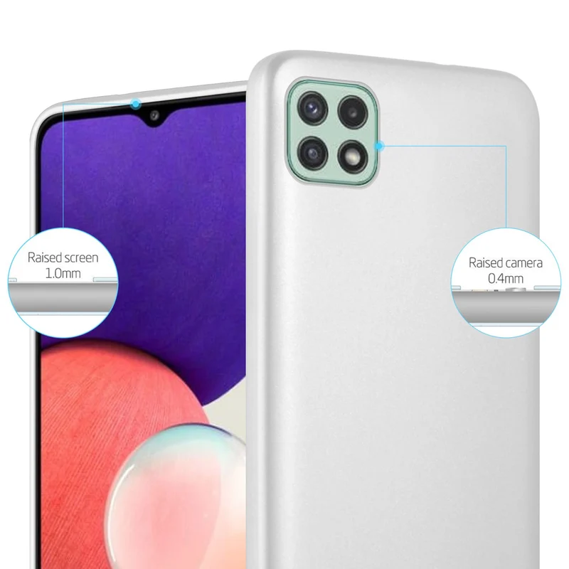 Cadorabo Hülle kompatibel mit Samsung Galaxy A22 5G Schutzhülle aus flexiblem TPU Silikon