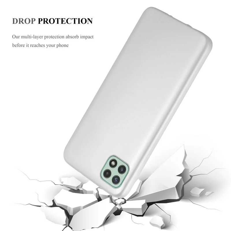 Cadorabo Hülle kompatibel mit Samsung Galaxy A22 5G Schutzhülle aus flexiblem TPU Silikon
