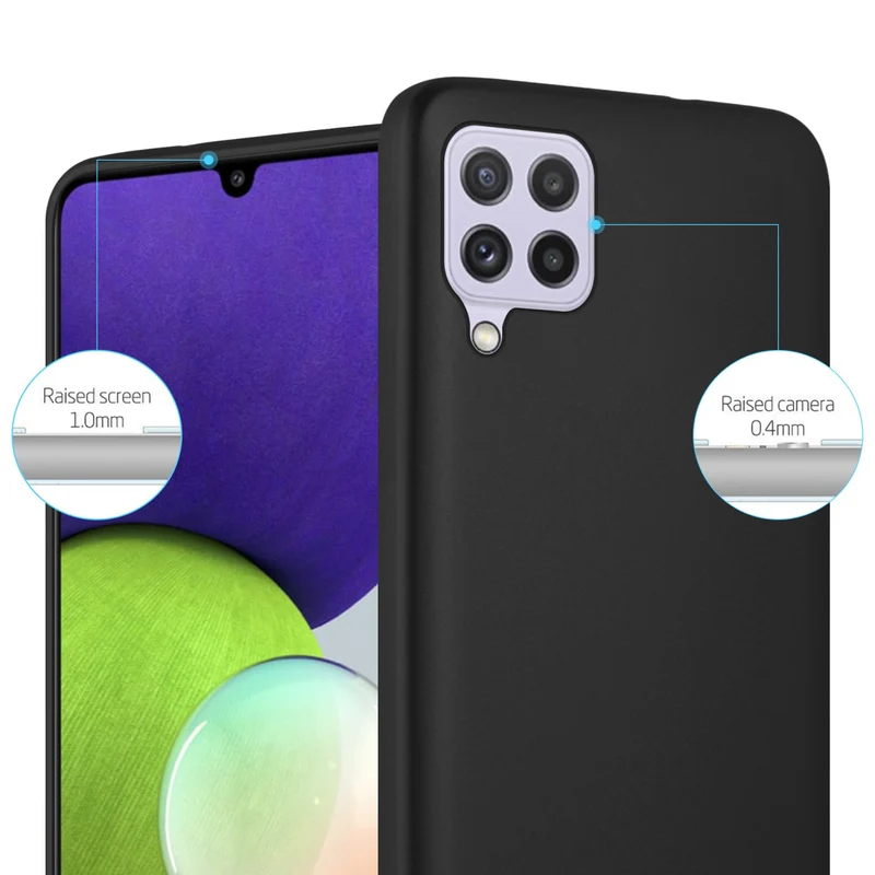 Cadorabo Hülle kompatibel mit Samsung Galaxy A22 4G / M22 / M32 4G Schutzhülle aus flexiblem TPU Silikon