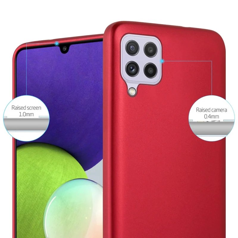 Cadorabo Hülle kompatibel mit Samsung Galaxy A22 4G / M22 / M32 4G Schutzhülle aus flexiblem TPU Silikon