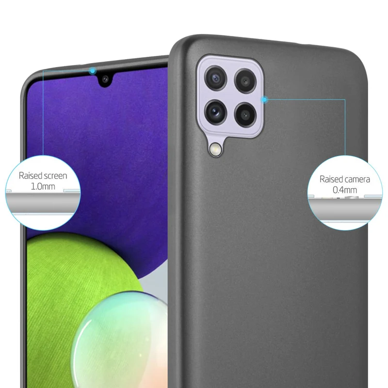 Cadorabo Hülle kompatibel mit Samsung Galaxy A22 4G / M22 / M32 4G Schutzhülle aus flexiblem TPU Silikon