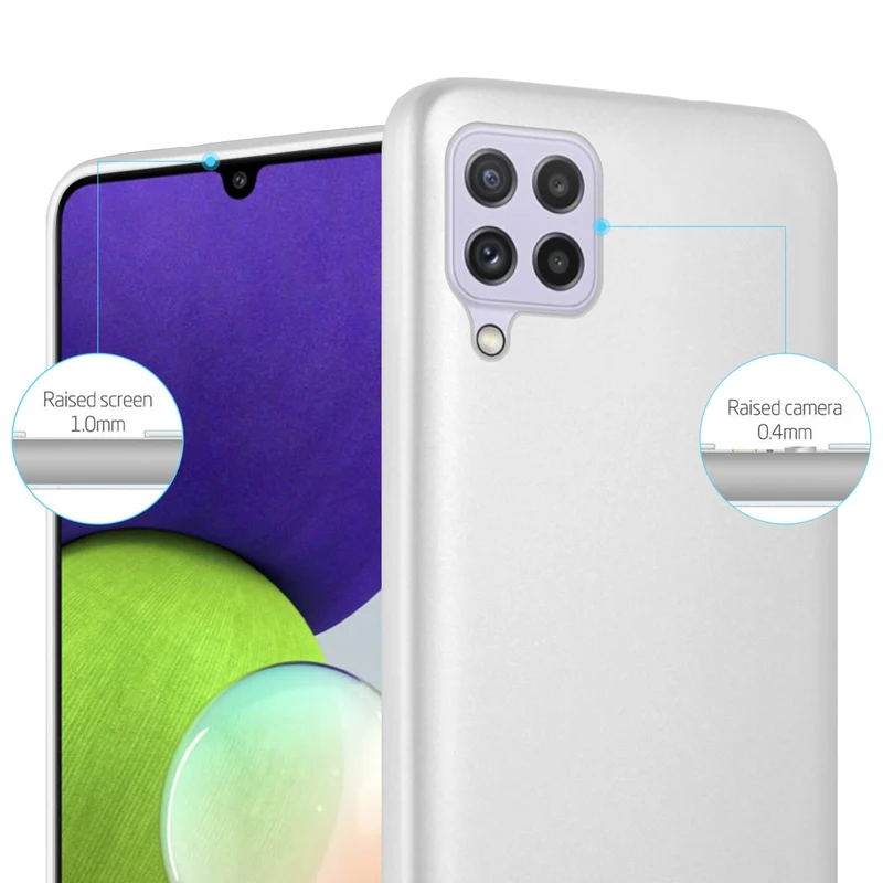 Cadorabo Hülle kompatibel mit Samsung Galaxy A22 4G / M22 / M32 4G Schutzhülle aus flexiblem TPU Silikon