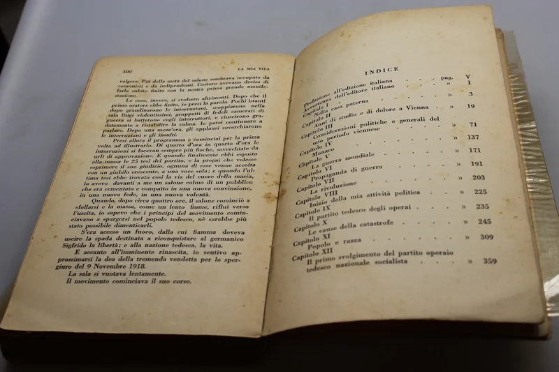 „Mein Leben“ – A.Hitler – 1940 (italienische Sprache)