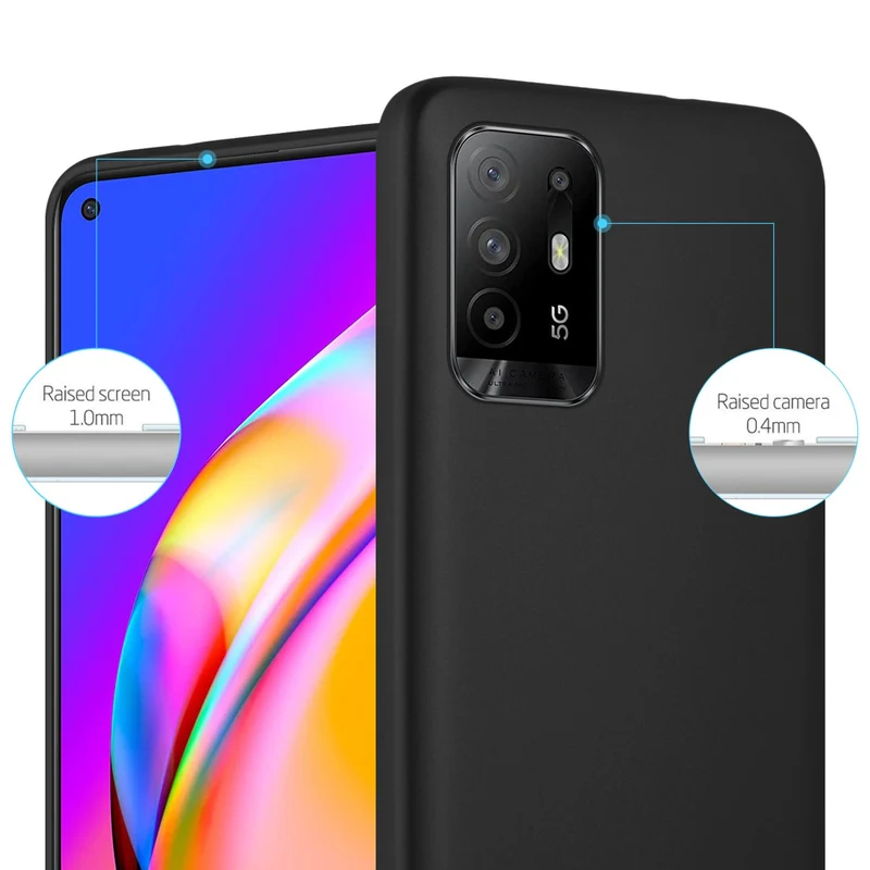 Cadorabo Hülle kompatibel mit Oppo A94 5G Schutzhülle aus flexiblem TPU Silikon