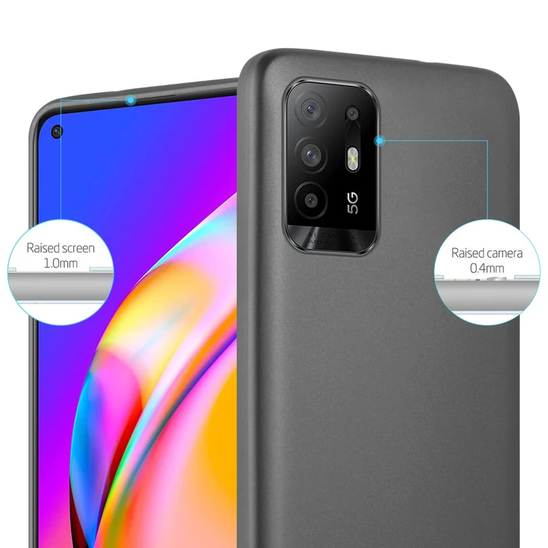 Cadorabo Hülle kompatibel mit Oppo A94 5G Schutzhülle aus flexiblem TPU Silikon