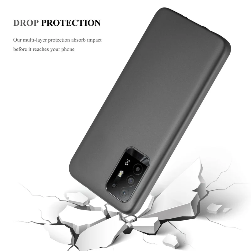 Cadorabo Hülle kompatibel mit Oppo A94 5G Schutzhülle aus flexiblem TPU Silikon
