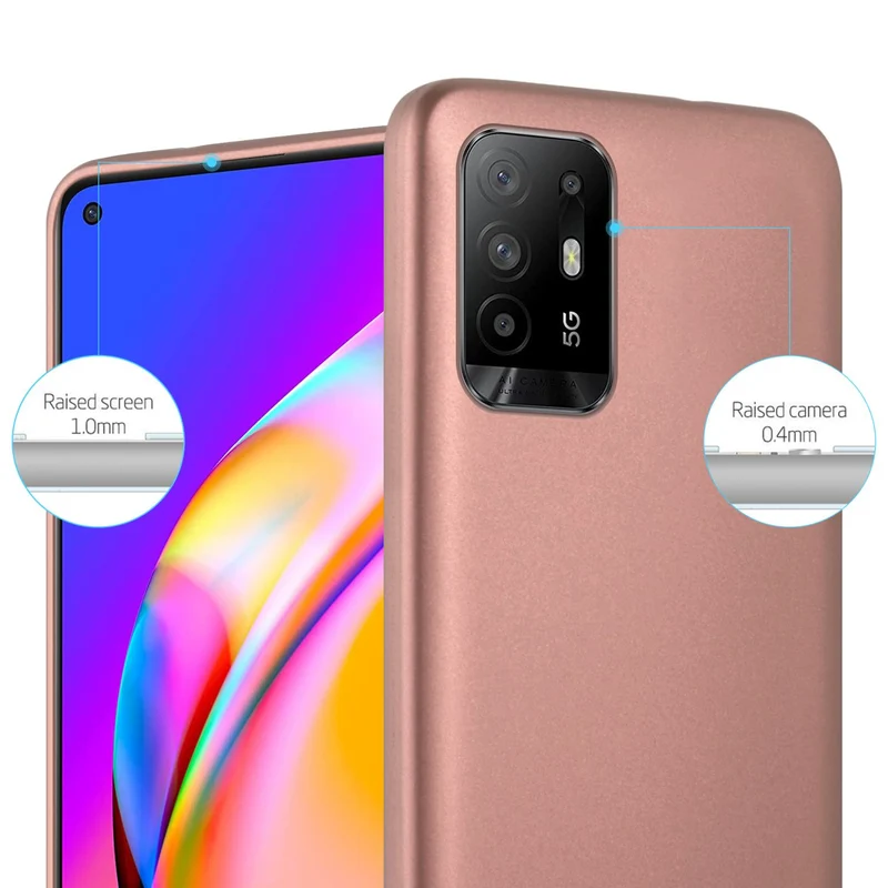 Cadorabo Hülle kompatibel mit Oppo A94 5G Schutzhülle aus flexiblem TPU Silikon