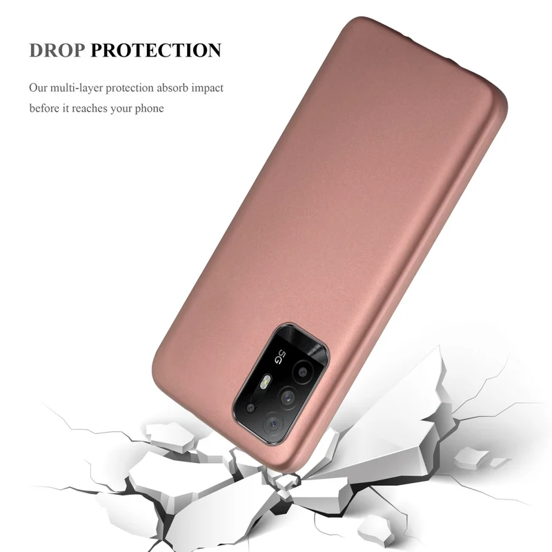 Cadorabo Hülle kompatibel mit Oppo A94 5G Schutzhülle aus flexiblem TPU Silikon