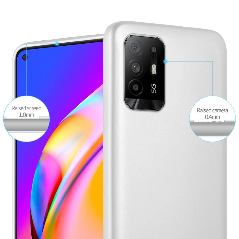 Cadorabo Hülle kompatibel mit Oppo A94 5G Schutzhülle aus flexiblem TPU Silikon