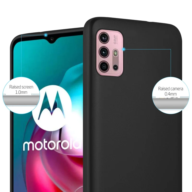 Cadorabo Hülle kompatibel mit Motorola MOTO G10 / G30 Schutzhülle aus flexiblem TPU Silikon