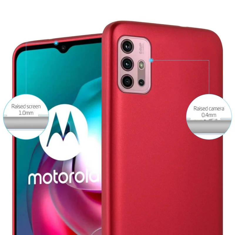 Cadorabo Hülle kompatibel mit Motorola MOTO G10 / G30 Schutzhülle aus flexiblem TPU Silikon