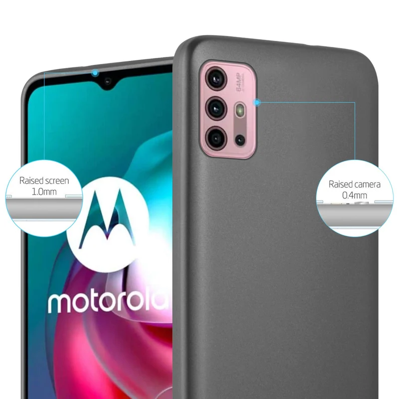 Cadorabo Hülle kompatibel mit Motorola MOTO G10 / G30 Schutzhülle aus flexiblem TPU Silikon