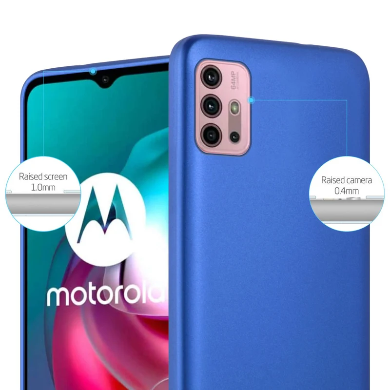 Cadorabo Hülle kompatibel mit Motorola MOTO G10 / G30 Schutzhülle aus flexiblem TPU Silikon