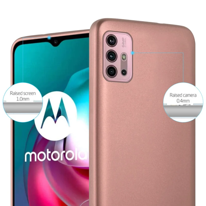 Cadorabo Hülle kompatibel mit Motorola MOTO G10 / G30 Schutzhülle aus flexiblem TPU Silikon