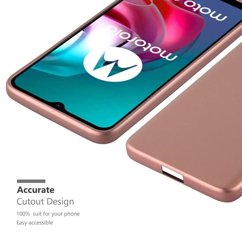 Cadorabo Hülle kompatibel mit Motorola MOTO G10 / G30 Schutzhülle aus flexiblem TPU Silikon