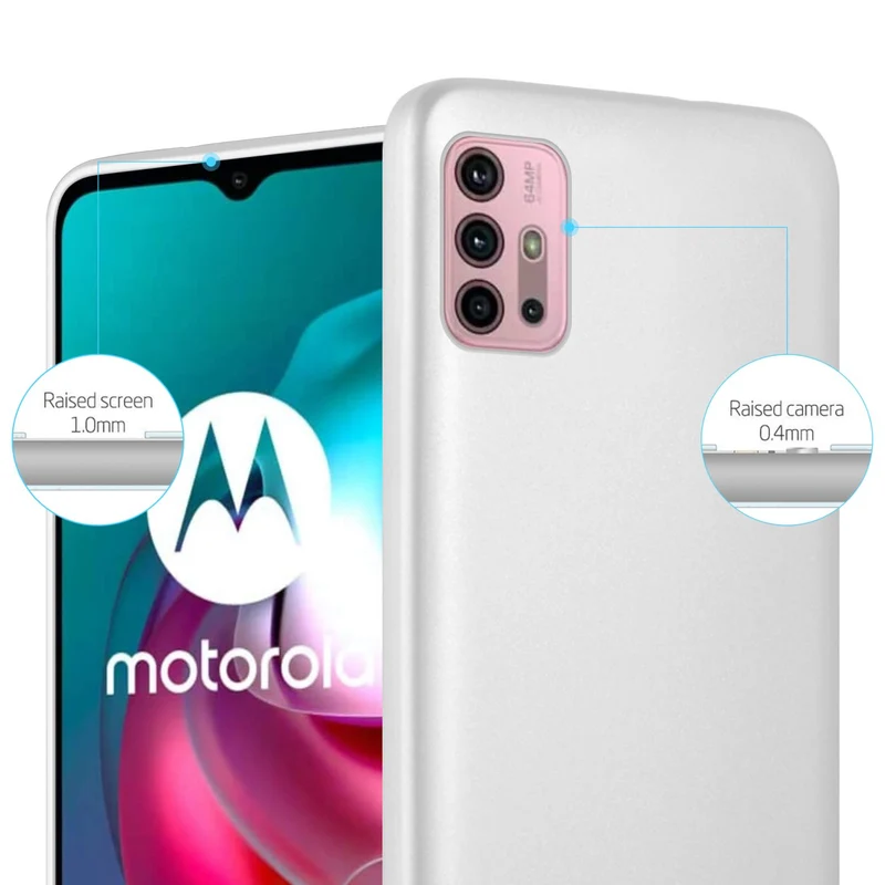 Cadorabo Hülle kompatibel mit Motorola MOTO G10 / G30 Schutzhülle aus flexiblem TPU Silikon