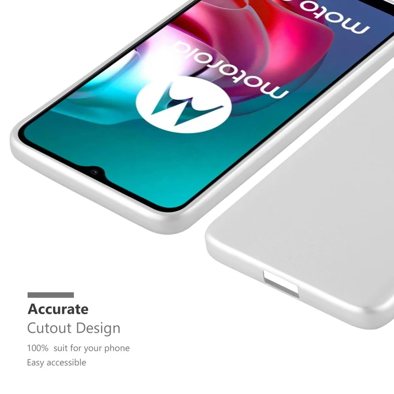 Cadorabo Hülle kompatibel mit Motorola MOTO G10 / G30 Schutzhülle aus flexiblem TPU Silikon
