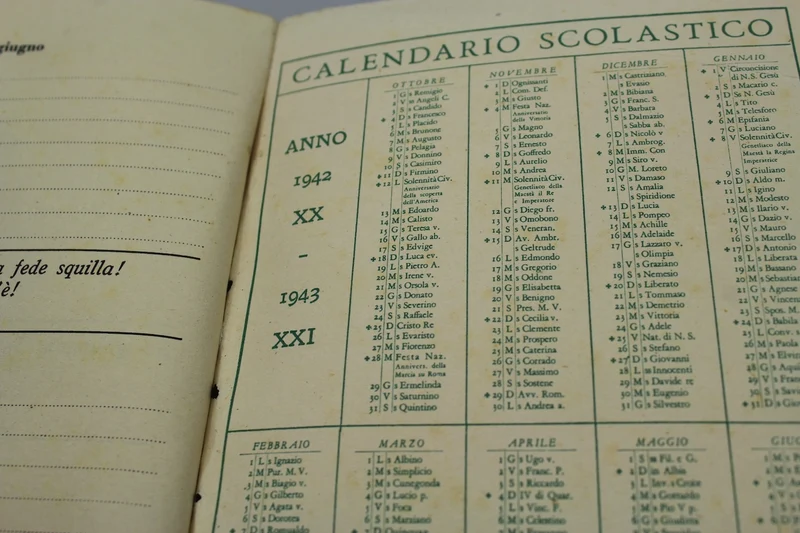 Schultagebuch 1941. und 42. Grundklasse XNUMX/XNUMX