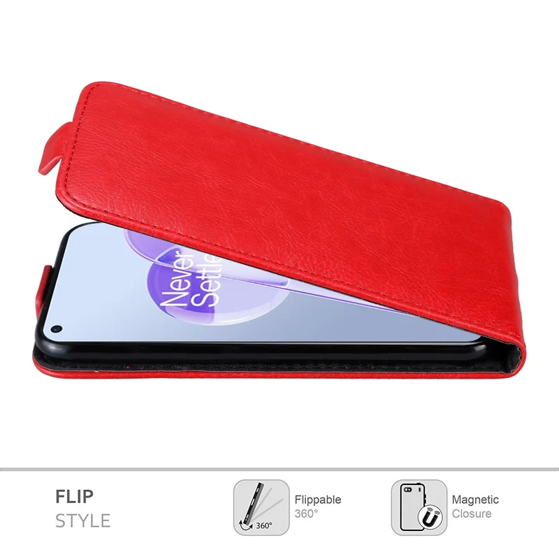 Cadorabo Hülle kompatibel mit OnePlus 9RT 5G Schutzhülle im Flip Design mit Magnetverschluss