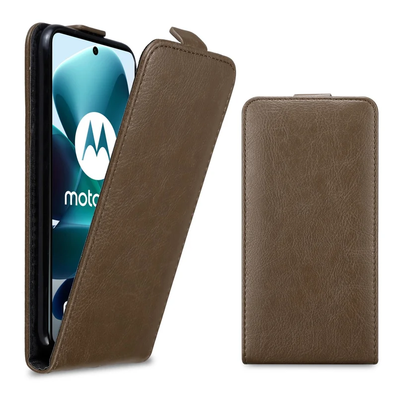 Cadorabo Hülle kompatibel mit Motorola MOTO G200 5G Schutzhülle im Flip Design mit Magnetverschluss