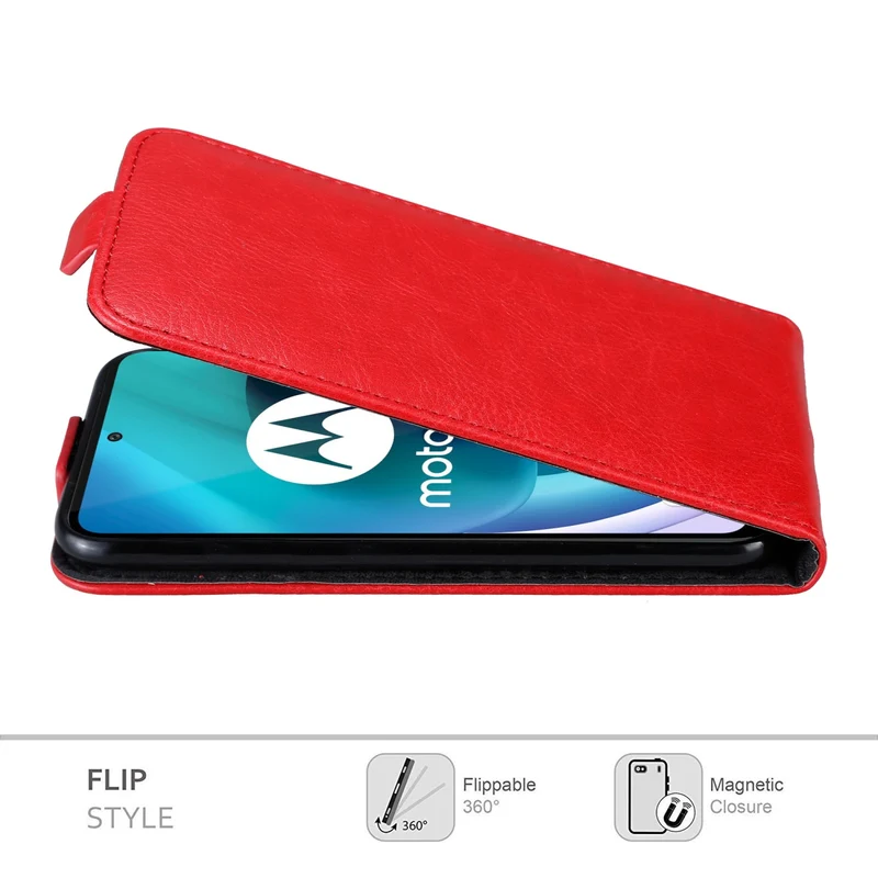 Cadorabo Hülle kompatibel mit Motorola MOTO G71 5G Schutzhülle im Flip Design mit Magnetverschluss