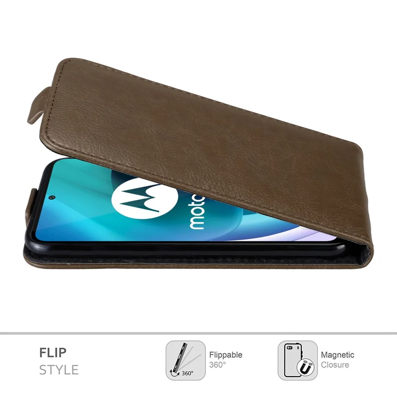 Cadorabo Hülle kompatibel mit Motorola MOTO G71 5G Schutzhülle im Flip Design mit Magnetverschluss