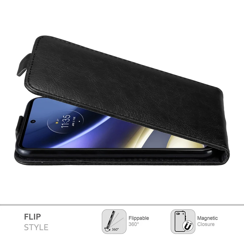 Cadorabo Hülle kompatibel mit Motorola MOTO G51 5G Schutzhülle im Flip Design mit Magnetverschluss