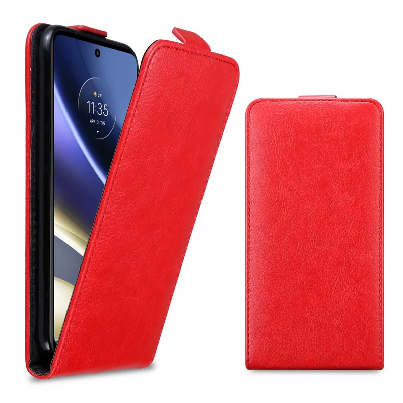 Cadorabo Hülle kompatibel mit Motorola MOTO G51 5G Schutzhülle im Flip Design mit Magnetverschluss