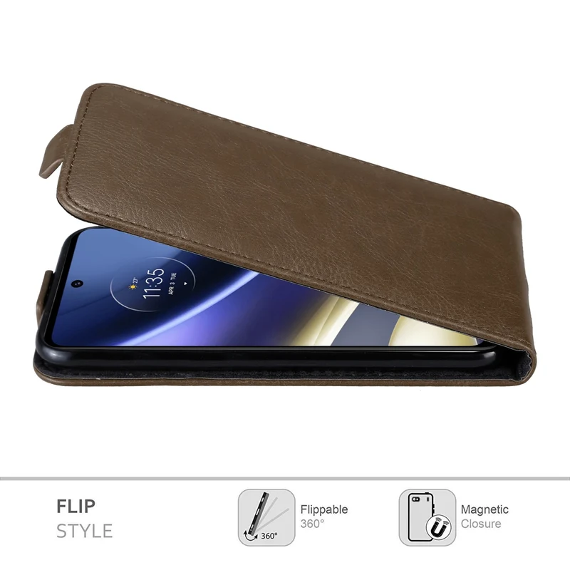 Cadorabo Hülle kompatibel mit Motorola MOTO G51 5G Schutzhülle im Flip Design mit Magnetverschluss
