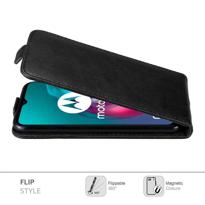 Cadorabo Hülle kompatibel mit Motorola MOTO G10 / G30 Schutzhülle im Flip Design mit Magnetverschluss