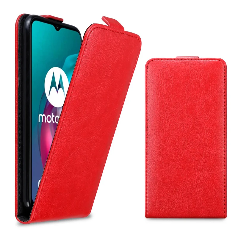 Cadorabo Hülle kompatibel mit Motorola MOTO G10 / G30 Schutzhülle im Flip Design mit Magnetverschluss