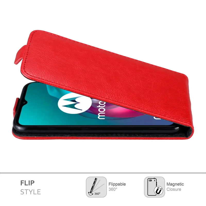 Cadorabo Hülle kompatibel mit Motorola MOTO G10 / G30 Schutzhülle im Flip Design mit Magnetverschluss