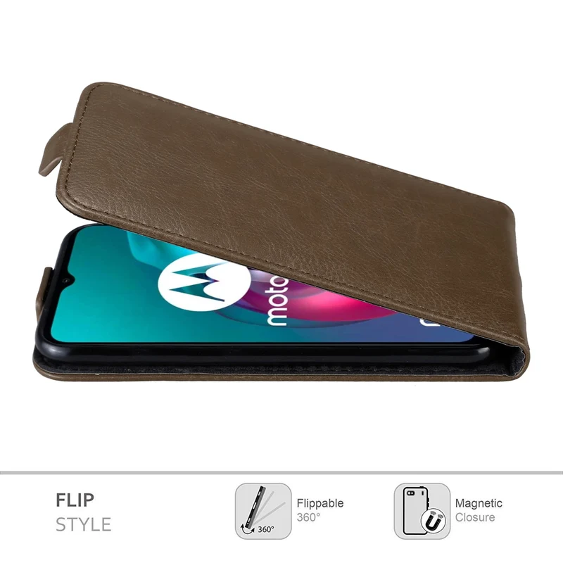 Cadorabo Hülle kompatibel mit Motorola MOTO G10 / G30 Schutzhülle im Flip Design mit Magnetverschluss