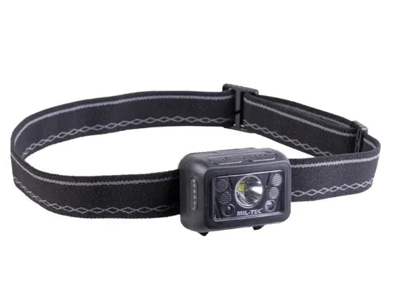 Mil-Tec Kopflampe Recharge GC260 Schwarz