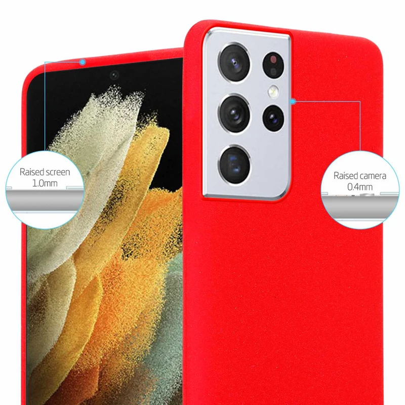 Cadorabo Hülle kompatibel mit Samsung Galaxy S22 ULTRA Schutzhülle aus flexiblem TPU Silikon