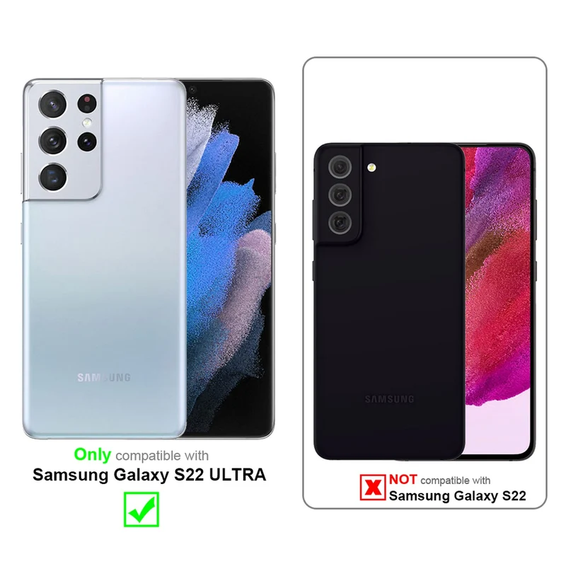 Cadorabo Hülle kompatibel mit Samsung Galaxy S22 ULTRA Schutzhülle aus flexiblem TPU Silikon