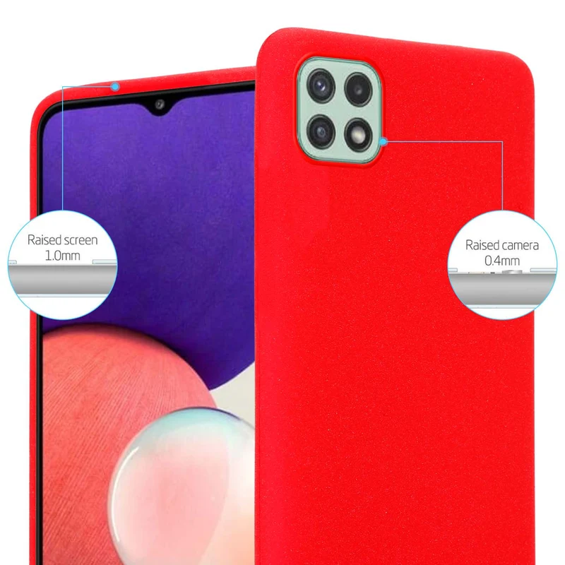 Cadorabo Hülle kompatibel mit Samsung Galaxy A22 5G Schutzhülle aus flexiblem TPU Silikon