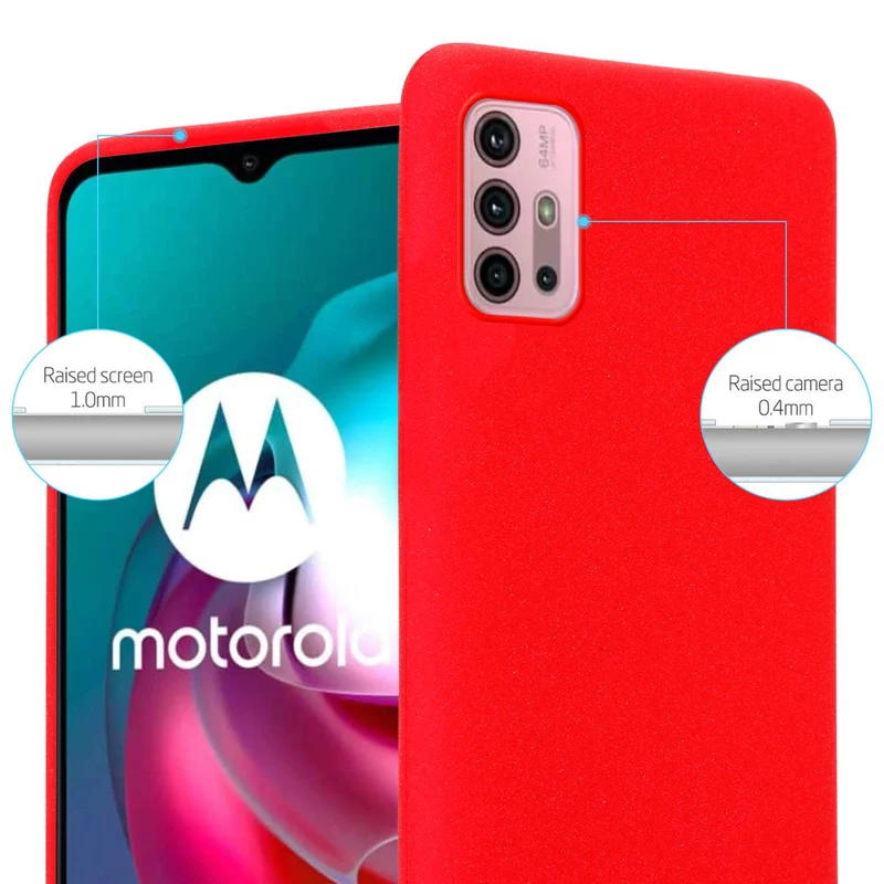 Cadorabo Hülle kompatibel mit Motorola MOTO G10 / G30 Schutzhülle aus flexiblem TPU Silikon