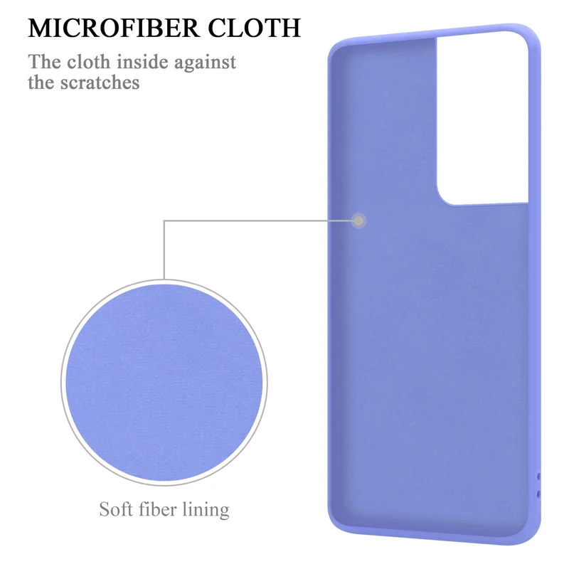 Cadorabo Hülle kompatibel mit Samsung Galaxy S22 ULTRA Schutzhülle aus flexiblem TPU Silikon mit Ring