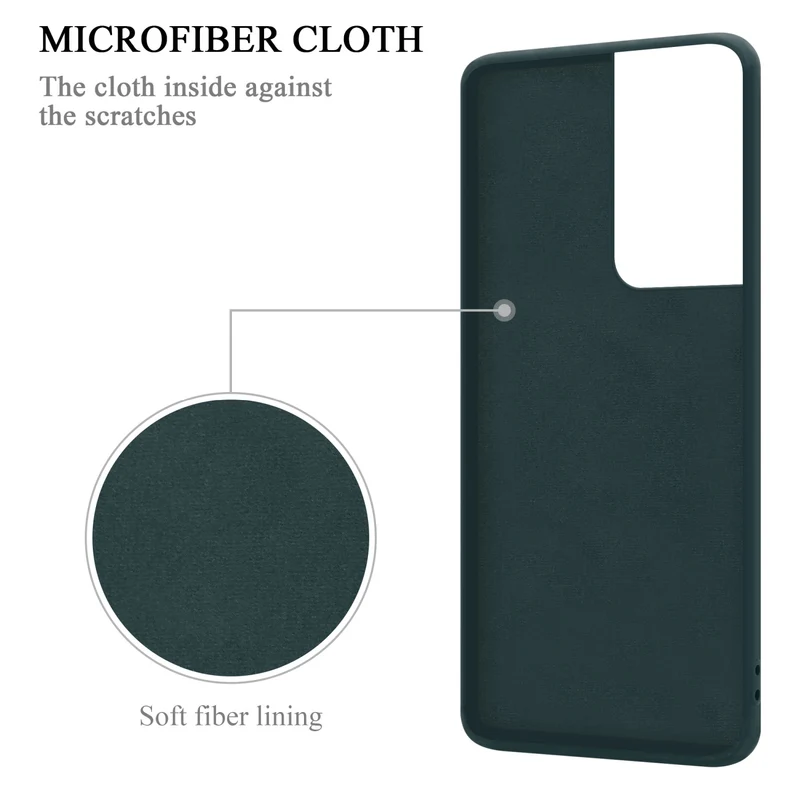 Cadorabo Hülle kompatibel mit Samsung Galaxy S22 ULTRA Schutzhülle aus flexiblem TPU Silikon mit Ring