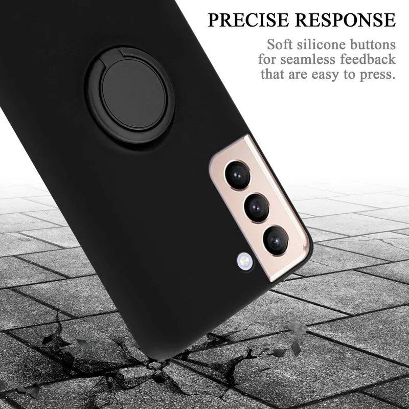Cadorabo Hülle kompatibel mit Samsung Galaxy S22 PLUS Schutzhülle aus flexiblem TPU Silikon mit Ring