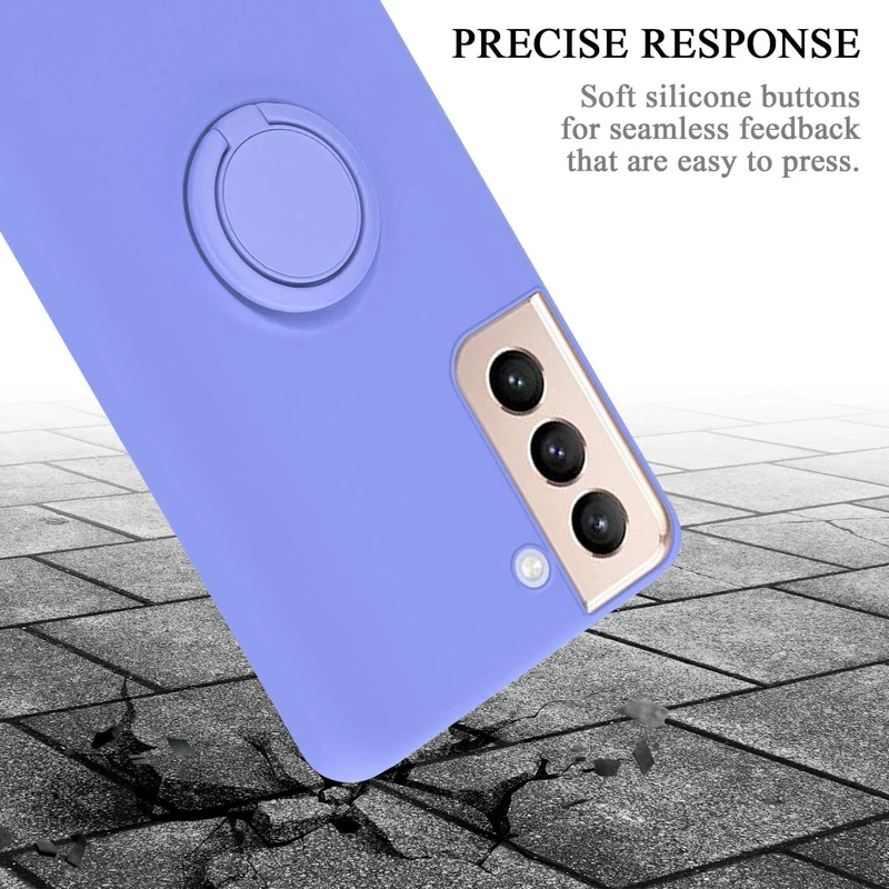 Cadorabo Hülle kompatibel mit Samsung Galaxy S22 PLUS Schutzhülle aus flexiblem TPU Silikon mit Ring