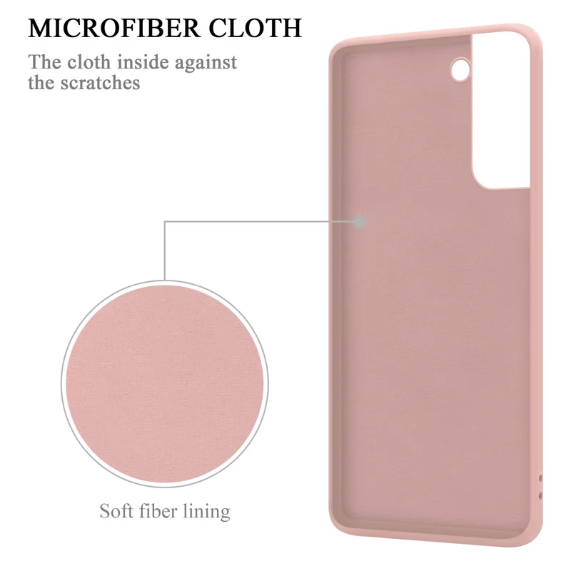 Cadorabo Hülle kompatibel mit Samsung Galaxy S22 Schutzhülle aus flexiblem TPU Silikon mit Ring