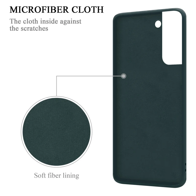 Cadorabo Hülle kompatibel mit Samsung Galaxy S22 Schutzhülle aus flexiblem TPU Silikon mit Ring