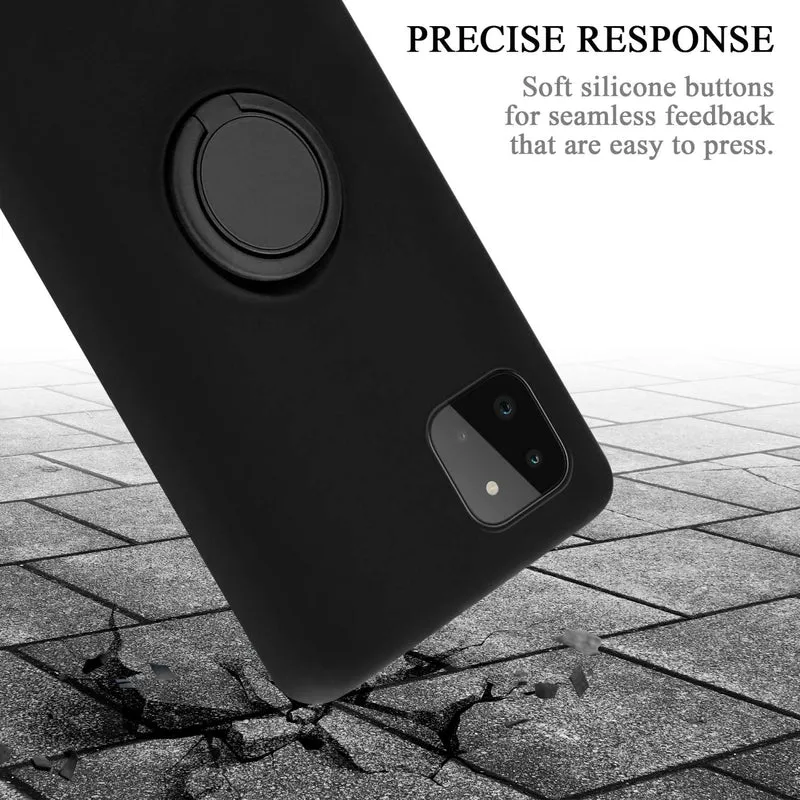 Cadorabo Hülle kompatibel mit Samsung Galaxy A22 5G Schutzhülle aus flexiblem TPU Silikon mit Ring