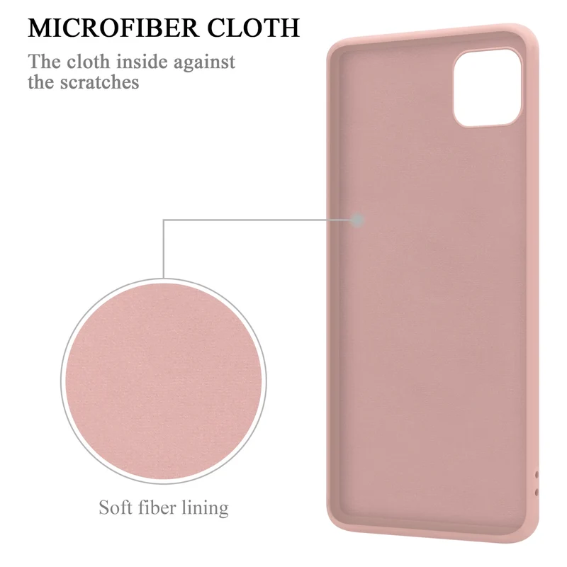 Cadorabo Hülle kompatibel mit Samsung Galaxy A22 5G Schutzhülle aus flexiblem TPU Silikon mit Ring