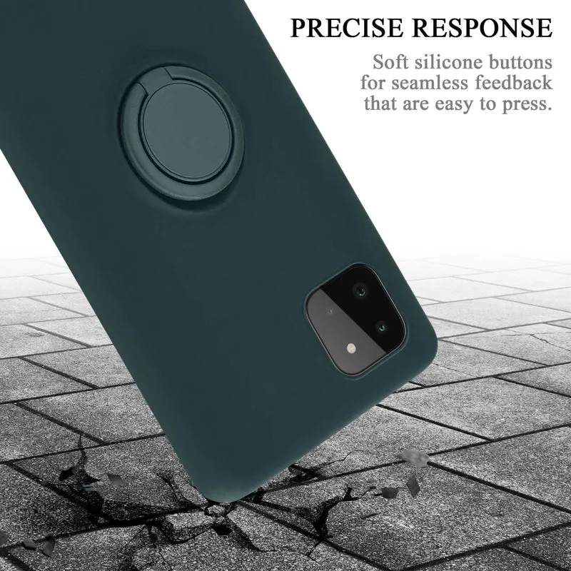 Cadorabo Hülle kompatibel mit Samsung Galaxy A22 5G Schutzhülle aus flexiblem TPU Silikon mit Ring