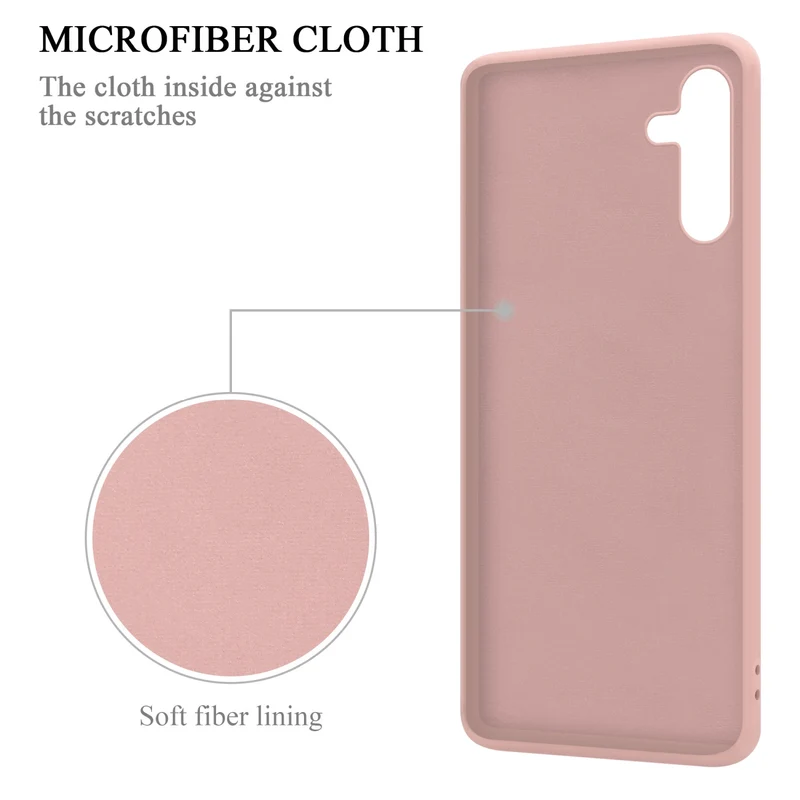 Cadorabo Hülle kompatibel mit Samsung Galaxy A13 5G Schutzhülle aus flexiblem TPU Silikon mit Ring
