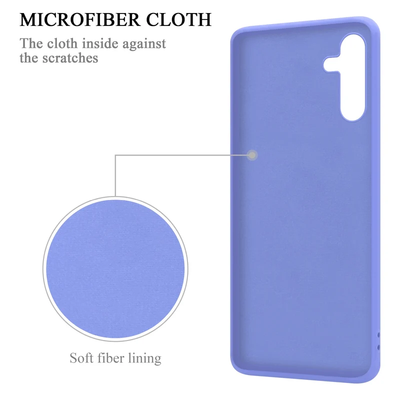 Cadorabo Hülle kompatibel mit Samsung Galaxy A13 5G Schutzhülle aus flexiblem TPU Silikon mit Ring